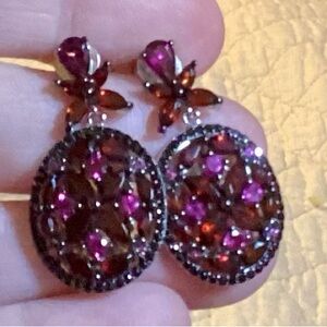 Elegant rhodolite and garnet Jewelry Set
